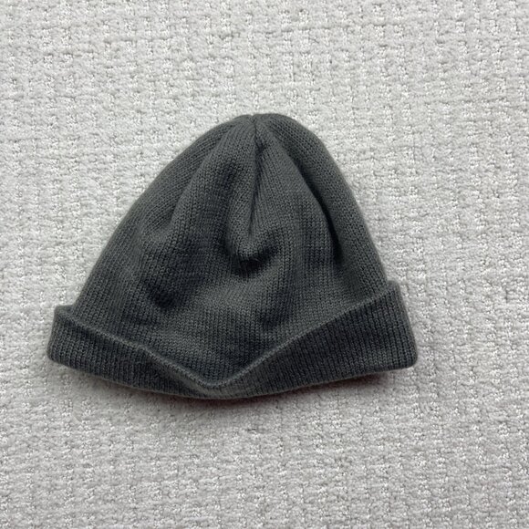 Y2K Volcom Heather Gray Knit Beanie Hat Mens Winter Embroidered Diamond Logo - Picture 7 of 9